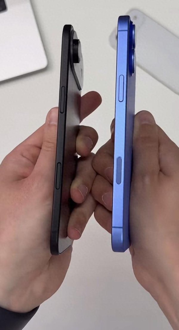 创通网 新泄露的照片将iPhone 17 Air与其替代的iPhone 16 Plus进行了比较